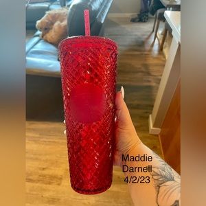 Starbucks red jewel cup 24 oz.